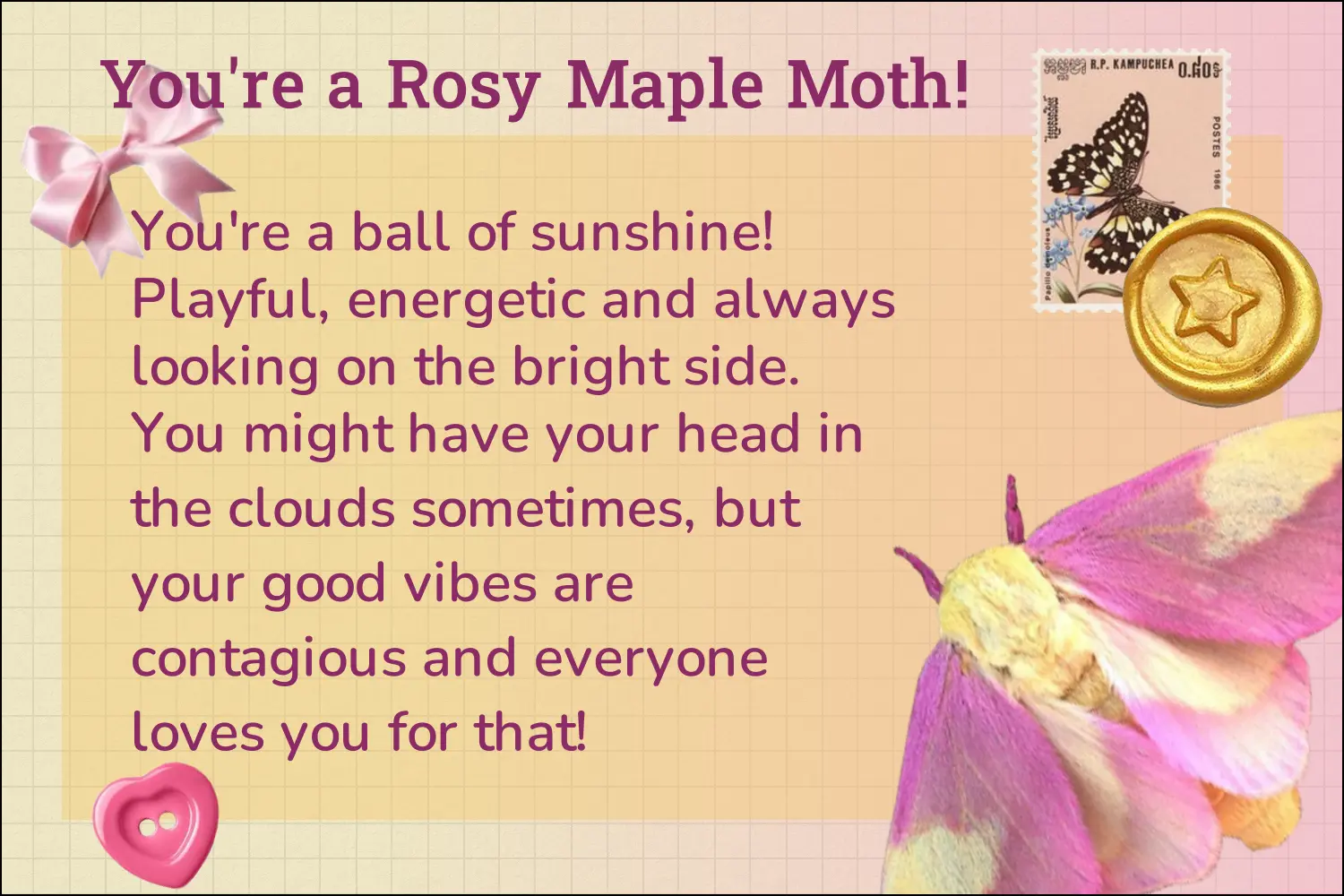 rosy maple moth
